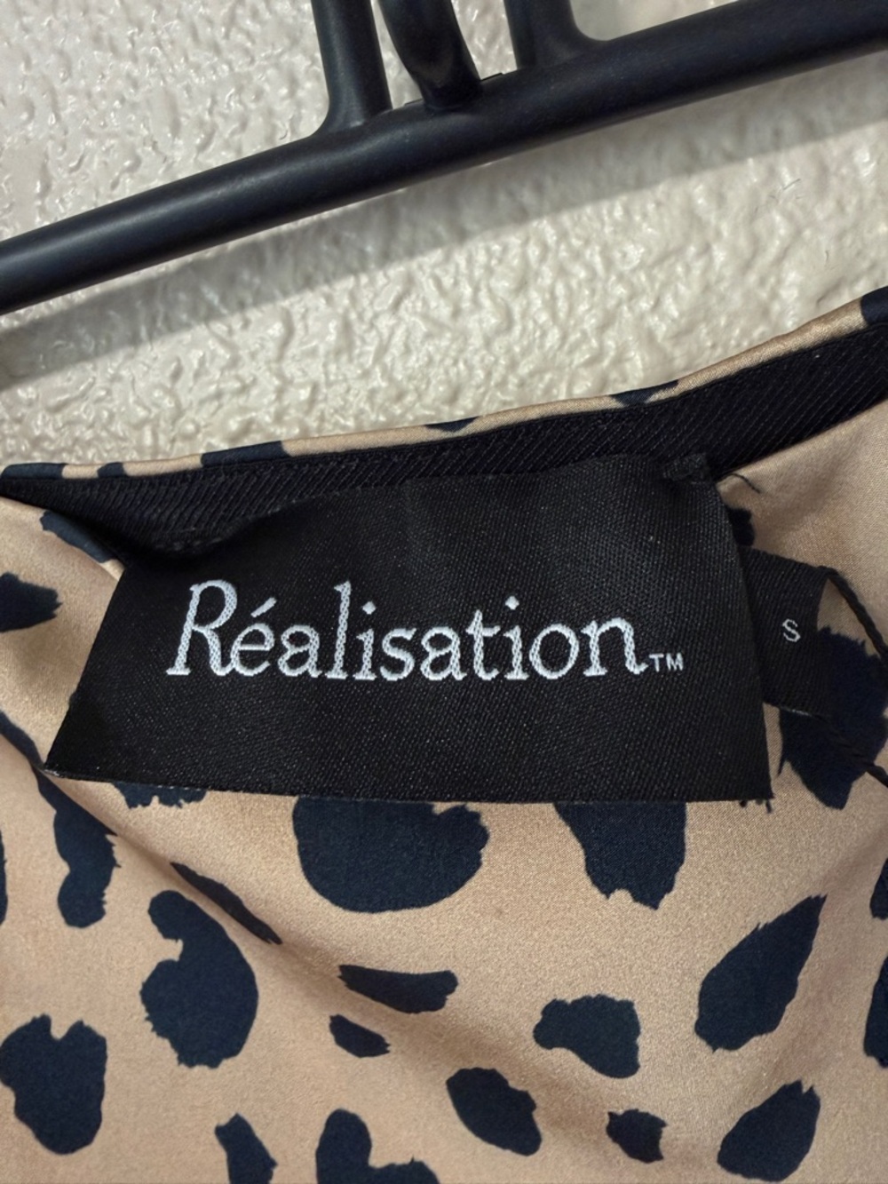 NWT realisation par The Naomi Skirt Wild Things Leopard Print Silk Slip Skirt S - Picture 7 of 9